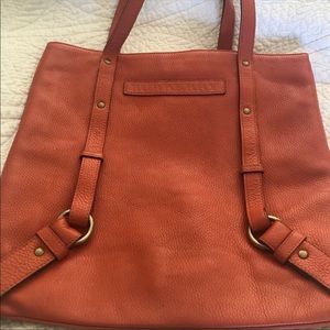 Burnt orange Burberry shoulder purse